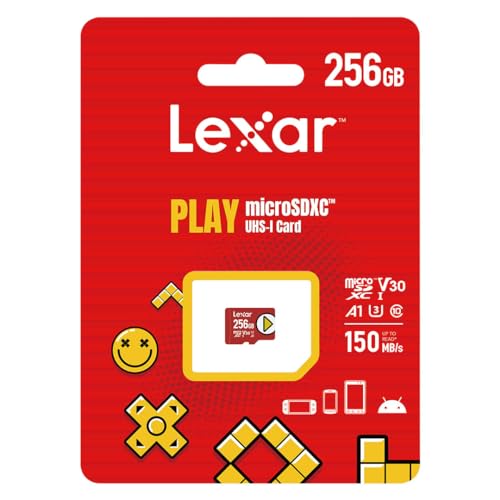 Lexar PLAY microSDXCJ[h UHS-I A1 V30 U3 claas10 ǂݏox͍ő150MB/s ݑx͍ő100MB/s Ki [J[ۏ5N T|[g 256GB
