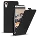 Produktbild Conie BF5567 Basic Flip Kompatibel mit HTC Desire 626 / 626G, PU Leder Hülle Cover Klapphülle für Desire 626 / 626G Tasche Schwarz