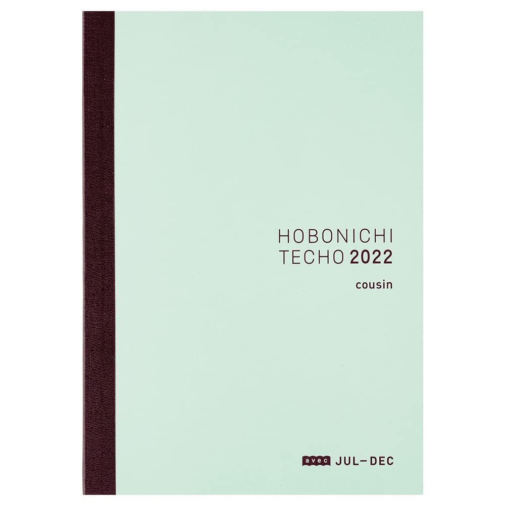 Hobonichi Techo Cousin Avec Book [Japanese/A5/July 2022 Start/6-Month Book/Monday Start]