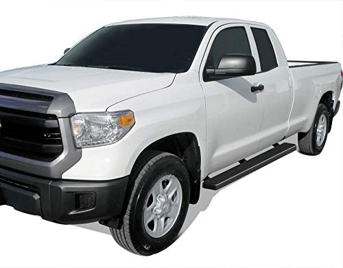 Aps Iboard Running Boards 5 Inches Matte Black Compatible With Tundra 2007-2021 Double Cab (Nerf Bars Side Steps Side Bars) #TOP5