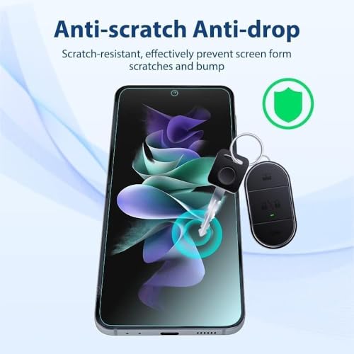 Image of EZ-GLAZ Silicone Screen Protector Set for Samsung Galaxy Z Flip 4 5G | Full Protection Kit (Inner Display + Back Panel + Hinge) | HD Clear Flexible Film | Bubble-Free Installation | Scratch Resistant (Pack of 4)