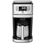 Cuisinart DGB-850 Burr Grind & Brew 10-Cup Coffeemaker with Thermal Carafe, Black/Stainless Steel, Silver
