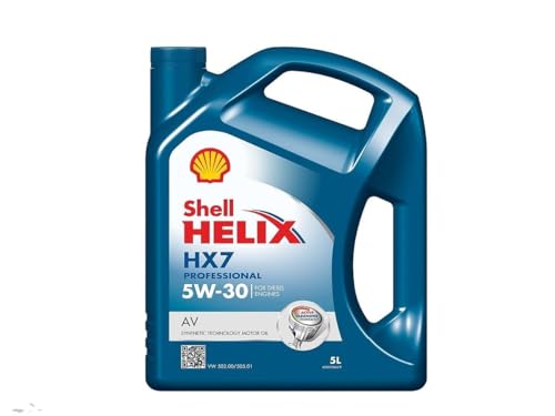 Los mejores aceites de motor (5W30 o 5W40): comparativa 2023 4 SHELL SHAV5305 Helix HX7 Diesel AV 5W30 5L, Azul