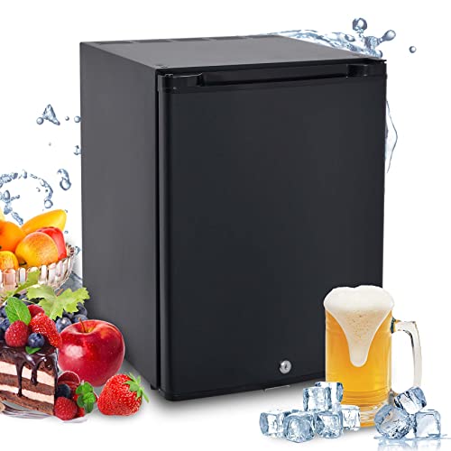 Techomey Nevera 12V 40L para Camper, Furgoneta, Caravana y Autocaravana - Con Cerradura y Llave, 220V, para Camión, Barco, Dormitorio, Viaje - Silenciosa