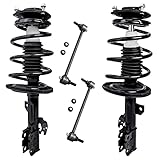Detroit Axle - 4PC Front Complete Ready Struts and Coil Springs, Stabilizer Sway Bar Links for 2004 2005 2006 Toyota Camry/Toyot Solara/Lexus ES330
