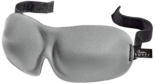 Bucky 40 Blinks No Pressure Eye Mask for Travel & Sleep, Cool Gray, One Size