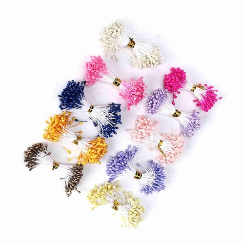 Estambres de flor artificial hechos a mano 900 piezas miniatura 2