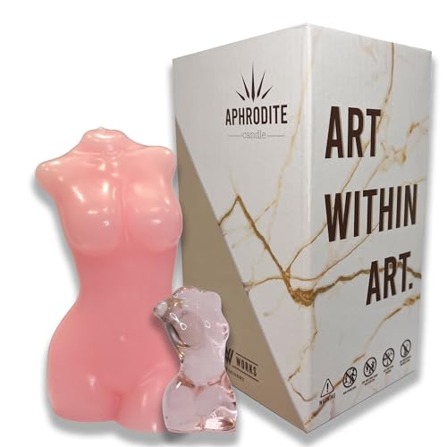 Goddess Bust Wax Candle with Figurine