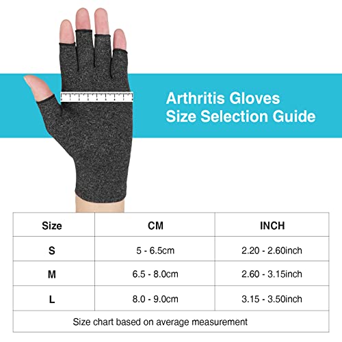 41P+4ieKYQL DISUPPO Arthritis Gloves Women and Men Relieve Pain from Rheumatoid, RSI,Carpal Tunnel, Compression Gloves Fingerless… - Image 4