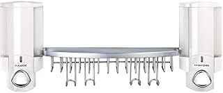 Better Living Products 76254-14BSK AVIVA Dispenser Shower Basket, White