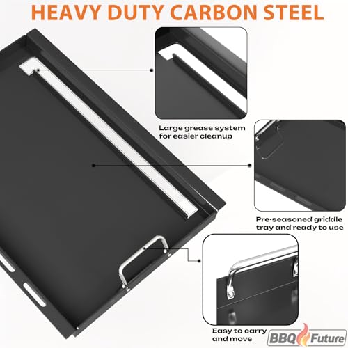 Image of Full Size Griddle Insert with Spatula Set for Home Depot Nexgrill 5 Burner
