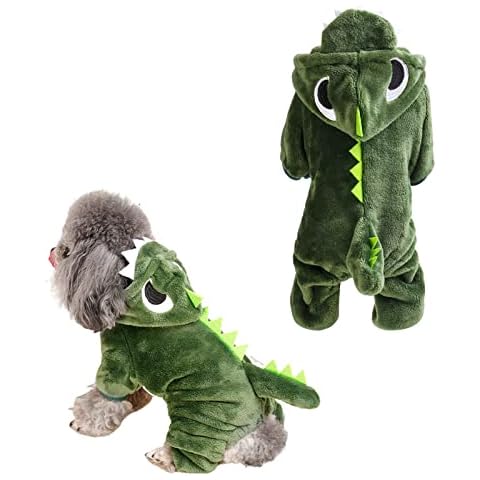 Disfraz de dinosaurio Runmeihe para perros Cover