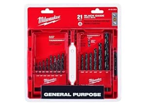Milwaukee Thunderbolt Schwarzoxid Bohrerset, 21-teilig