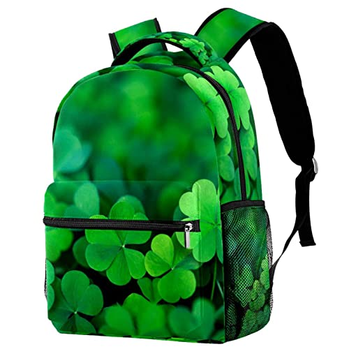 Mochilas de trébol irlandés con diseño de la suerte para viajes inolvidables