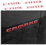 Fender Badge Overlay Decal - 2010-2015 Camaro LS, LT, RS, SS - (Color: Gloss Red)