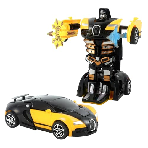 DEETREK Verwandelnde Spielzeugautos, Kollisionsformbar, Spielzeugautos für Jungen, Crash-Montage, kreatives Spielzeug, Roboter