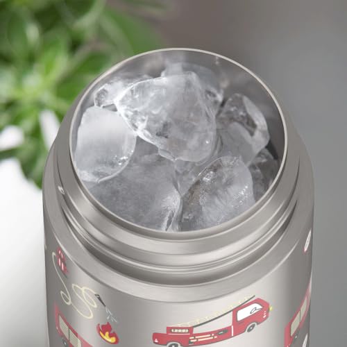 Image of THERMOS FUNTAINER Water Bottle with Straw, 12oz, Firetruck