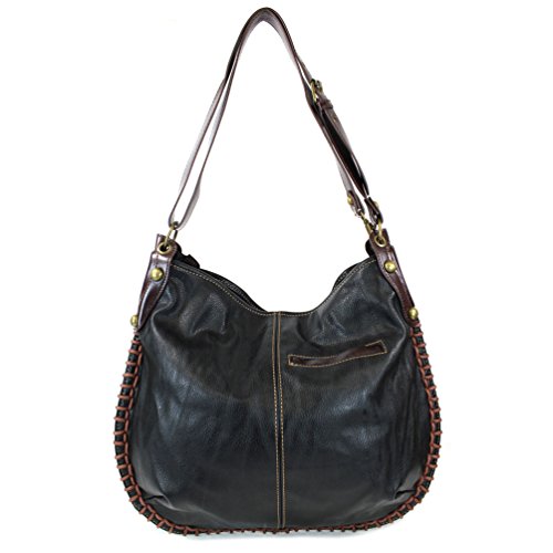 CHALA Charming Black Hobo/Xbody Handbags (Turtle) Handbags2