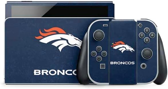 Skinit Decal Gaming Skin Compatible with Nintendo Switch OLED (2021) - Officially Licensed NFL Denver Broncos Design