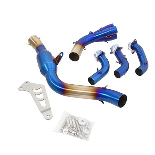 Tuyau liaison avant moto bleu pour MT09 : idéal pour vos sorties dynamiques et balades FZ09