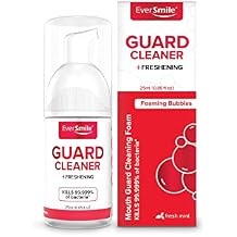 EverSmile Mouth Guard Cleaning Foam Fresh Mint, Travel Size Pack 25ml for Mouth, Night, Football, Boxing, Sleep, Snoring, Grinding & All Types of Guards Fights Bad Breath