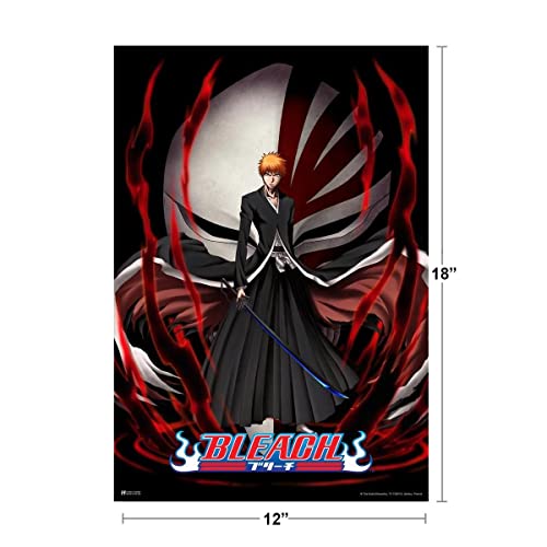 Pôster Bleach Anime Merch Mangá Ichigo Merchandise Series Comic Art Action Personagens Espadas Ichig
