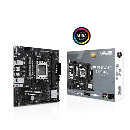 PRIME A620M-E-CSM Scheda madre AMD mATX, DDR5, PCIe 4.0 M.2, SATA 6 Gbps, DisplayPort, HDMI, VGA, Cancellazione del rumore AI bidirezionale, Aura Sync - Scheda madre - Immagine 8