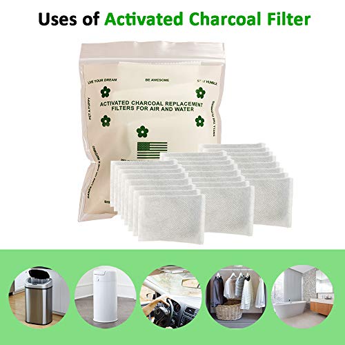 Green Piece - 24 Pack Overstuffed All-Natural Diaper Pail Deodorizer | Activated Charcoal Air Purifier Compatible With Diaper Pails, Shoe Closets, Trash Cans, Pets - Made In The Usa By Green Piece #TOP6