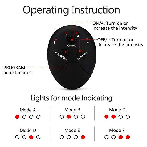 Estimulador muscular, Andoer EMS Ultimate Muscle Stimulator Training Gear Trainer Set