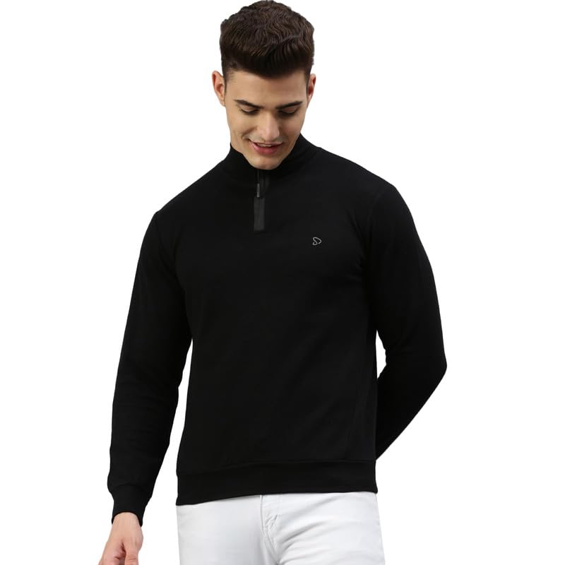 Sponsored Ad - Solid Mock Neck T-Shirt for Men.