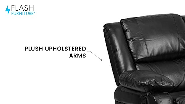 Sillón reclinable marrón contemporáneo miniatura 7