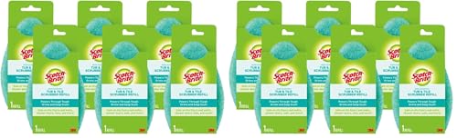 Image of Scotch-Brite Non-Scratch Tub & Tile Scrubber Refill Pads,6 Count (Pack of 2)