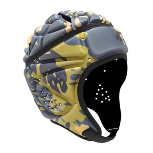 rockible Casco de Rugby con Bandera, Casco de Fútbol, Mujeres, Hombres, Cascos de Rugby para Bandera de Fútbol Al Aire Libre, Estilo D