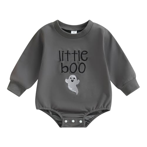 Halloween Newborn Baby Girl Boy Clothes Pumpkin Print Sweatshirt Romper Infant Long Sleeve Fall Winter Outfit
