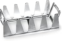 BBQ Rescher Bavarian Rescher Multi Grill Rack Robustes Edelstahl | Idealer Winkel für Fleisch, Ganz einfach indirekt Grillen, Airfryer Zubehör | Maximaler Grillgenuss & wirklich krosse Krusten