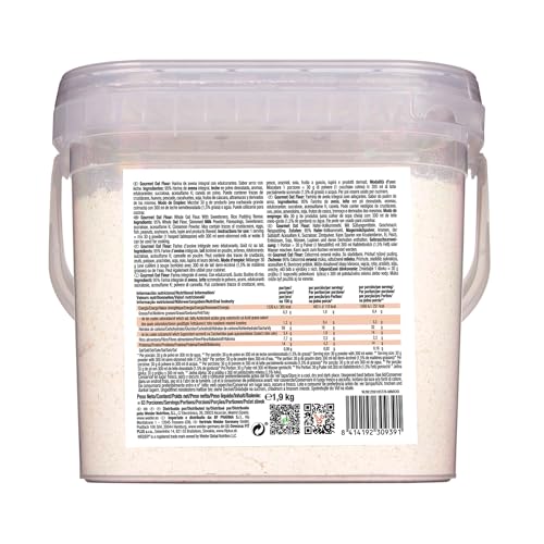 Weider Gourmet Oat Flour (1,9kg) Milchreis Geschmack, Vollkorn-Hafermehl reich an Ballaststoffen, natürliche Quelle für Protein, ohne Zuckerzusatz, wenig gesättigte Fette, für Smoothies oder Rezepte