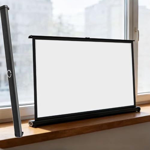 Pantalla de proyección portátil retráctil de 50" 16:9