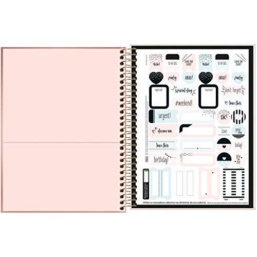 Caderno 01 Matéria Capa Dura, Pacote com 4 Cadernos, Capas Sortidas, 80 Folhas, Tilibra, Modelo 22.9