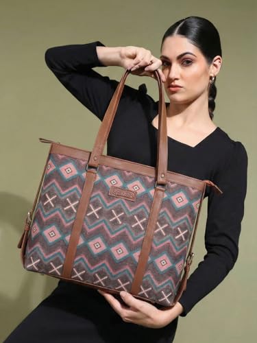 Image of Stylish Tote Bags for Office Use | Laptop Bag 15.6 inch | Purse for Women | Vegan Leather Handbag | Daily & Travel Use |