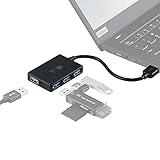 Hub USB 3.0 4 en 1: el divisor USB 3.0 puede convertir un puerto USB macho en 4, diseño plug and play, permite utilizar 4 puertos simultáneamente para conectar varios dispositivos USB.