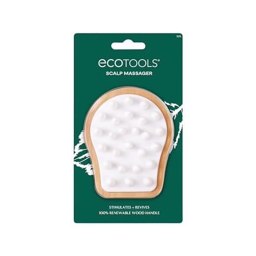 EcoTools Scalp Massager, Scalp Scrubber Stimulates & Exfoliates for Better Hair Health, Reduces Product Build-Up, Gentle Silicone Bristles Massage, Eco-Friendly & Cruelty-Free, 1 Count