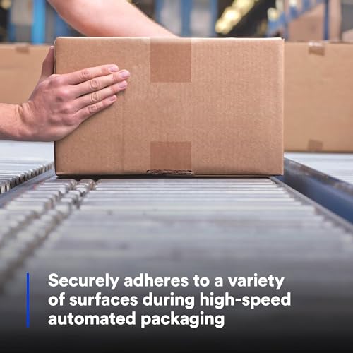 Image of 3M Scotch 371 Industrial-Grade Packing Tape, Clear, 72 mm x 50 m, High Performance Sealing Tape for Medium-Duty Commercial Box and Carton Sealing, Moving, Packaging and Shipping, 6 Pack