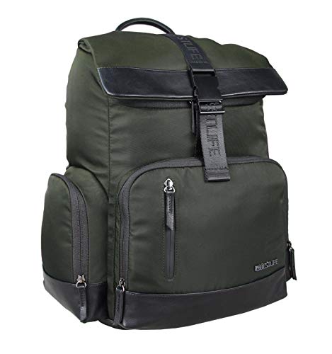 BESTLIFE Summit Viena Green - Mochila para Portátil de hasta 14,1"
