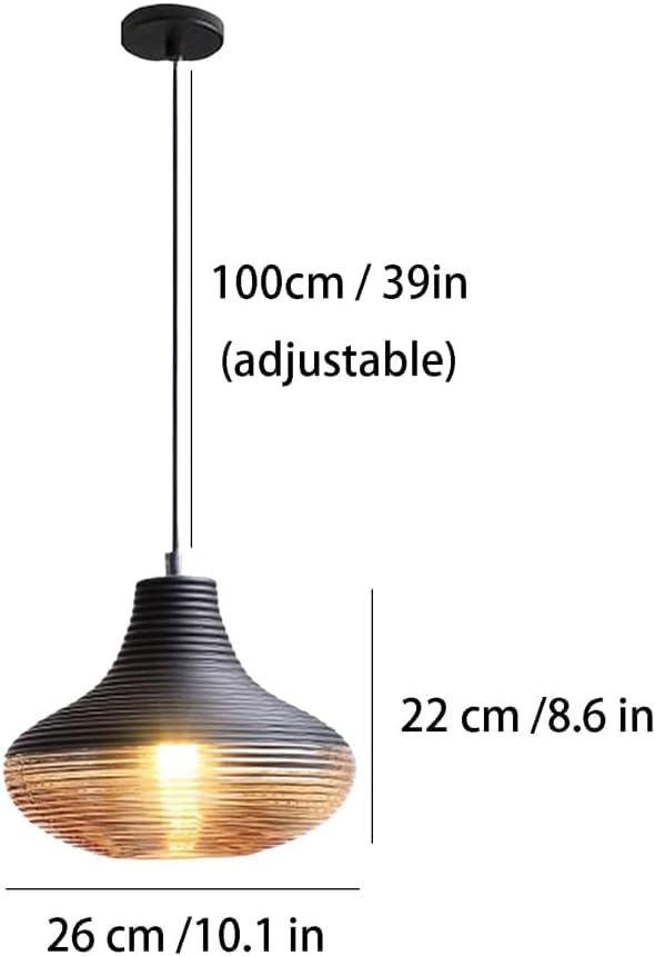 Lámparas colgantes de cristal nórdicas con casquillo E27 para techo de salón 2