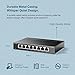 TP-Link TL-SG108S 8 Port Gigabit Ethernet Switch | Desktop/Wall-Mount | Plug & Play | Fanless | Sturdy Metal | 3 Year Manufacturer Warranty | 802.1p/DSCP QoS & IGMP Snooping | Compact Design