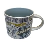 14 oz ceramic coffee mug featuring vibrant and colorful design inspired by Universal Studios Hollywood Durable and easy-to-clean construction made from high-quality ceramic material Been There Series