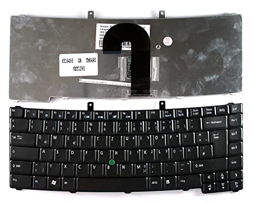 Clavier PC de Remplacement Allemande pour Réparer Acer TravelMate 6492-832G25N UMTS Aiguille Noire