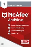 Algopix Similar Product 7 - McAfee AntiVirus Protection  1 PC