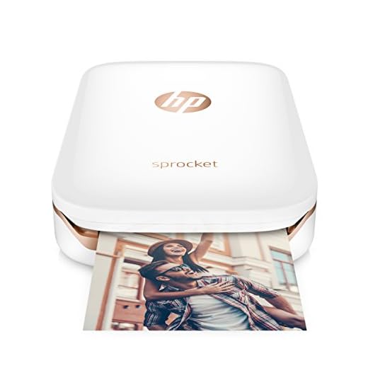 HP Sprocket - Impresora fotográfica portátil (impresión sin Tinta, Bluetooth, 5 x 7.6 cm Impresiones) Color Blanco