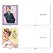 The Best Card Company - 10 Funny Birthday Cards Assorted (4 x 5.12 Inch) - Adult Retro Assortment, Boxed Greeting Cards with Envelopes - Hot Mess M6622BDG